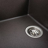 Гранітна мийка для кухні Platinum 7950 Selena матовий Гренадін, фото 4