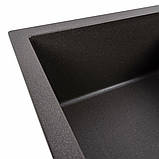 Гранітна мийка для кухні Platinum 7950 Selena матовий Гренадін, фото 5