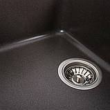Гранітна мийка для кухні Platinum 7850 VERONA матовий Гренадін, фото 4