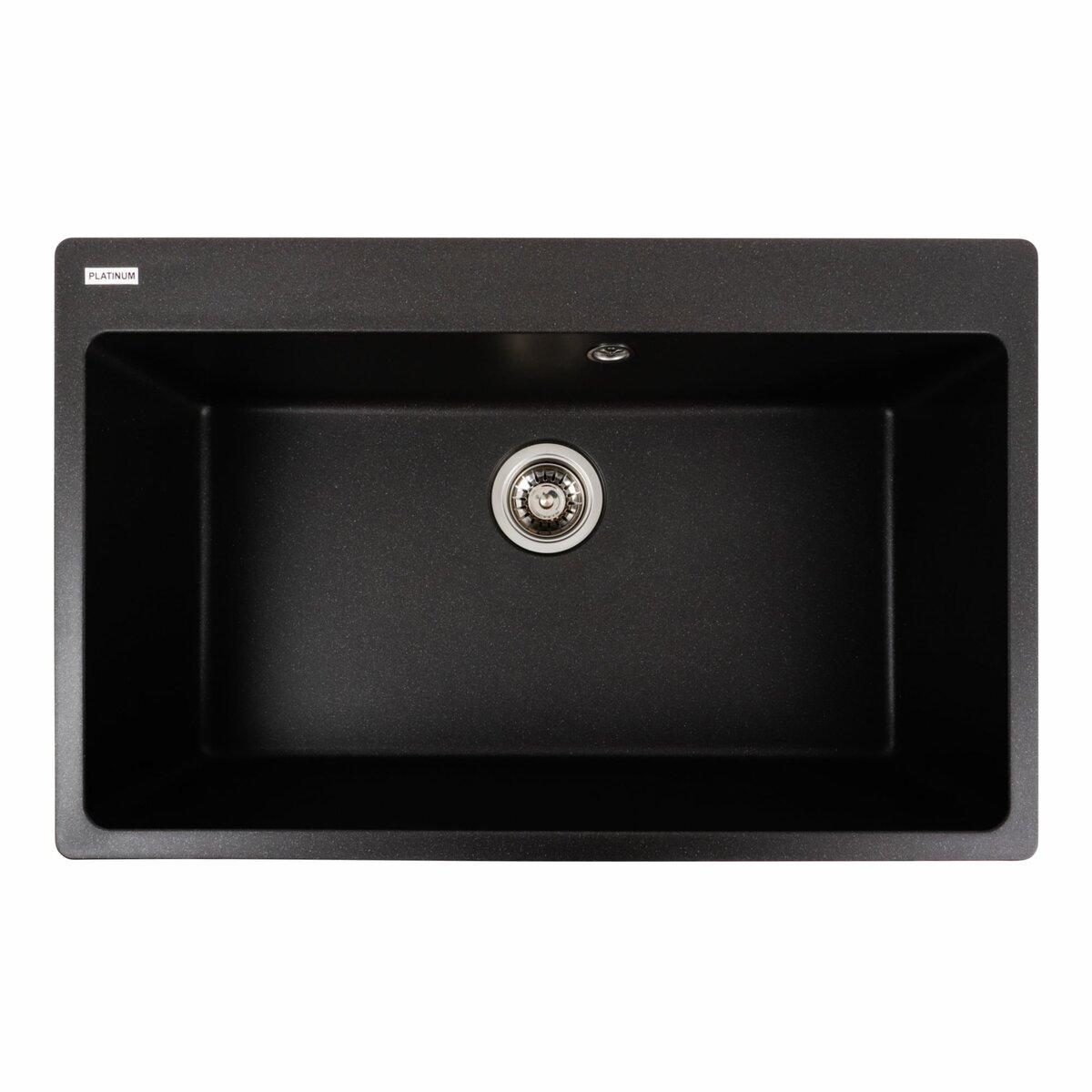 Гранітна мийка для кухні Platinum 7850 Bogema матовий Моріон, фото 1