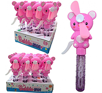 Іграшка дитяча "Мильні бульбашки з вентилятором. Свинка", 21 см, мікс, Мыльные пузыри ЛТ, фото 2