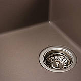 Гранітна мийка для кухні Platinum 7950 Selena матова Дюна, фото 2