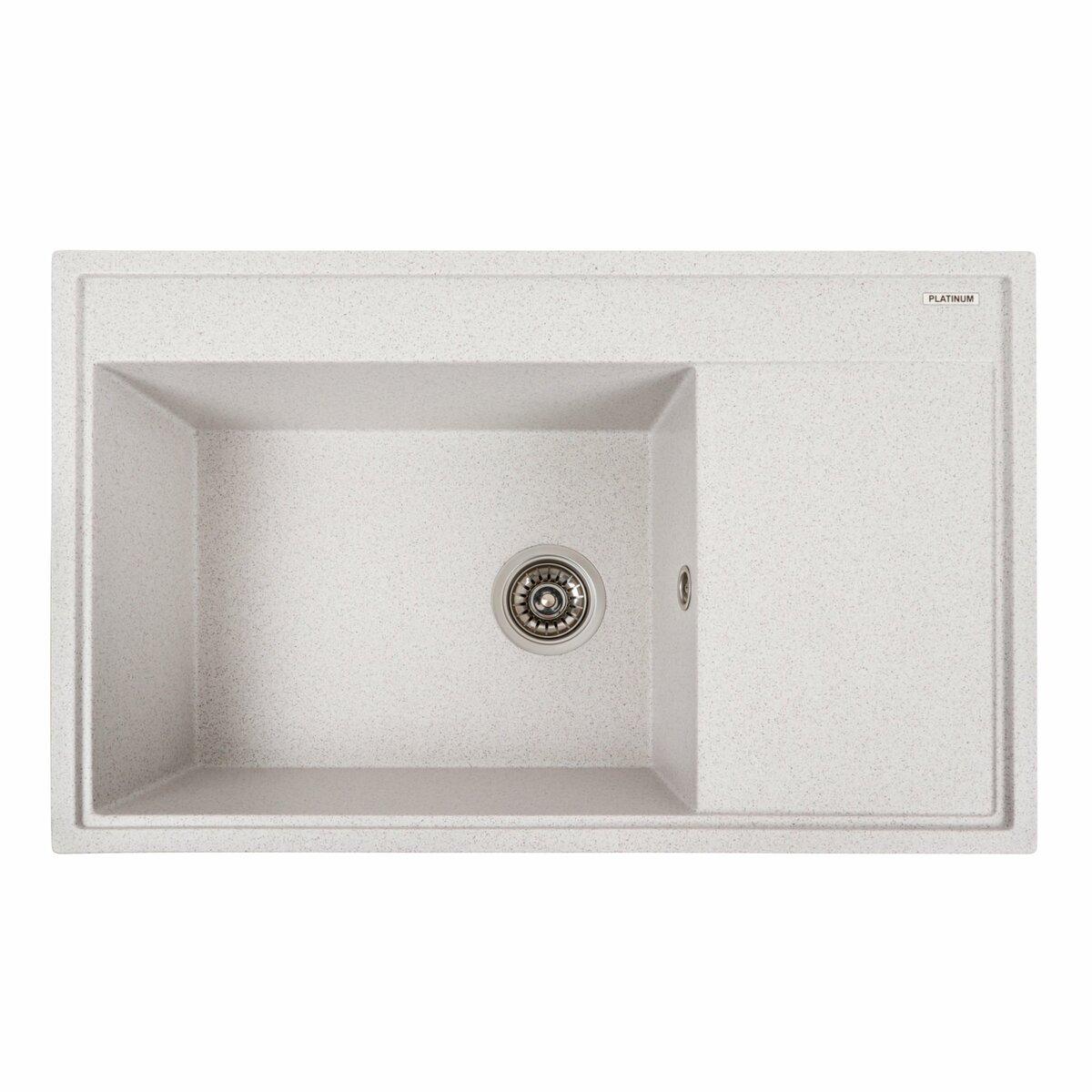 Гранітна мийка для кухні Platinum 7950 AZURIT матовий Топаз, фото 1