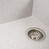Гранітна мийка для кухні Platinum 7950 AZURIT матовий Топаз, фото 2