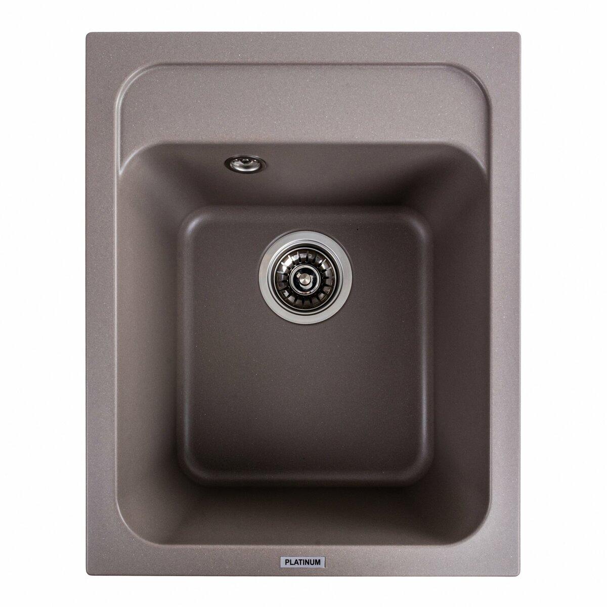 Гранітна мийка для кухні Platinum 4050 KORRADO матова Дюна, фото 1