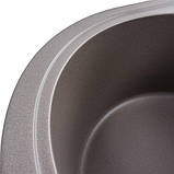 Гранітна мийка для кухні Platinum 5847 ONYX матова Дюна, фото 4