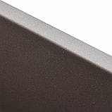 Гранітна мийка для кухні Platinum 4040 RUBA матова Дюна, фото 7