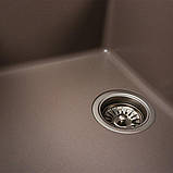 Гранітна мийка для кухні Platinum 7850W TOSKANA матова Дюна, фото 2