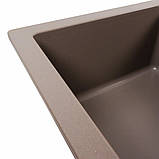 Гранітна мийка для кухні Platinum 7850W TOSKANA матова Дюна, фото 6