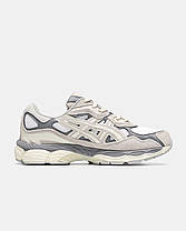 Чоловічі Кросівки Asics Gel-NYC Beige White Grey / Асікс Гел-НІС Бежеві з Білим та Сірим, фото 4