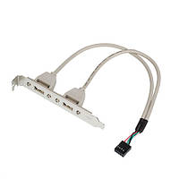 Планка розширення USB 2.0 на задню панель (2 порта)
