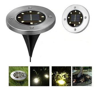 Садовий світильник з сонячною панеллю Solar Disk Lights 5050