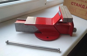 Лещата 150мм 6" слюсарні сталеві з ковадлом TSS6, фото 3