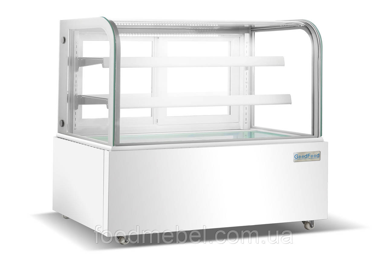 Кондитерська вітрина GoodFood FW370R біла 1240x688x1205, фото 1