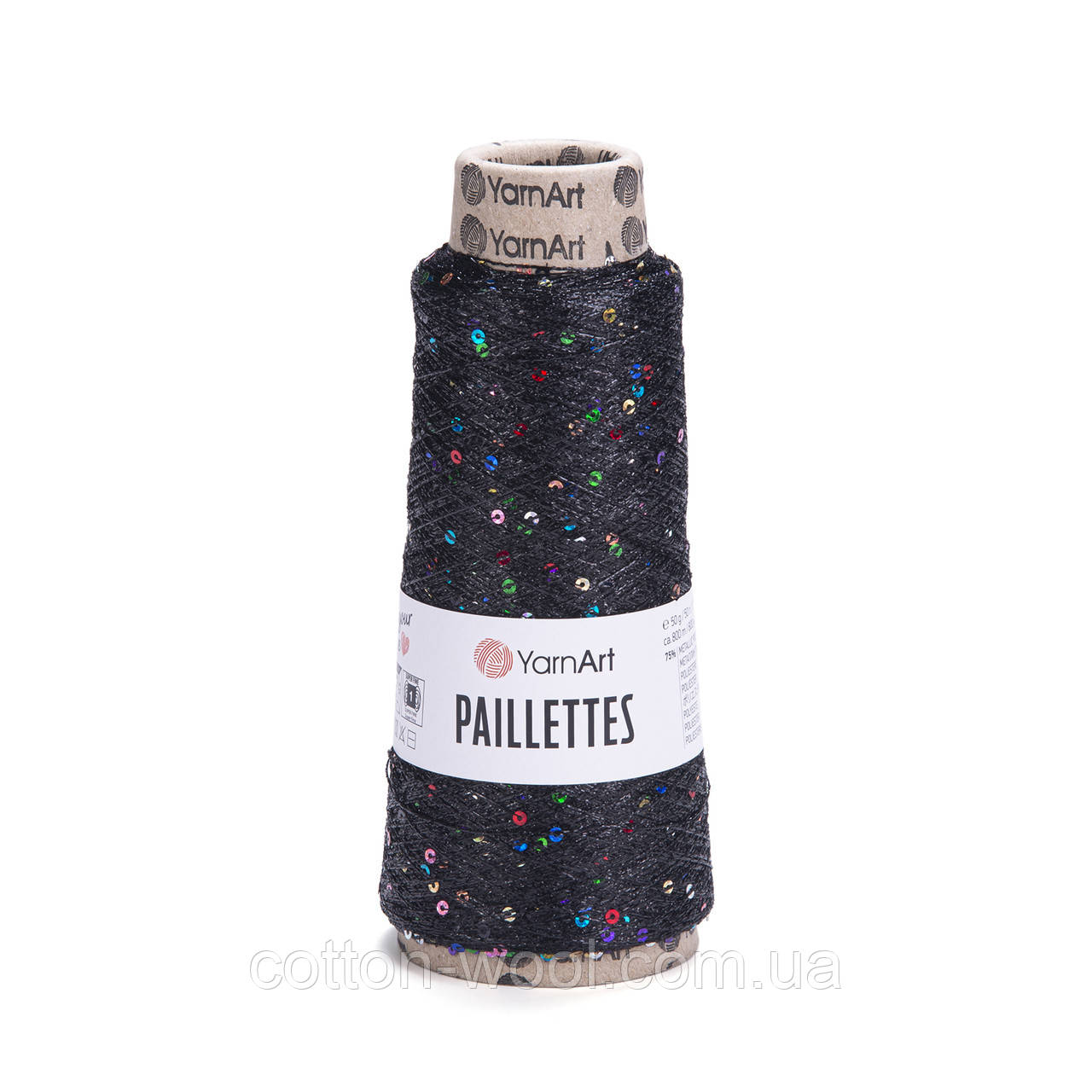 Yarnart Paillettes (Ярнарт паєт )  8010 пряжа люрекс з паєтками, фото 1