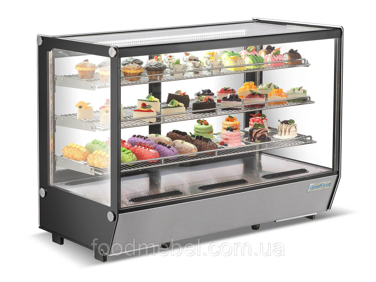Вітрина кондитерська GoodFood RTW235L5 неіржавка сталь 1220x568x886 мм, фото 1