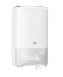 Tork диспенсер для туалетного паперу Mid-size в міді рулонах на 2 рулони, білий, арт 557500