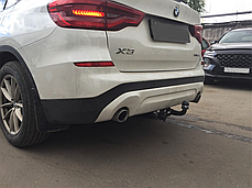 Фаркоп BMW X3 G01 F93 2018- (БМВ Х3) без підрізу бампера, фото 3