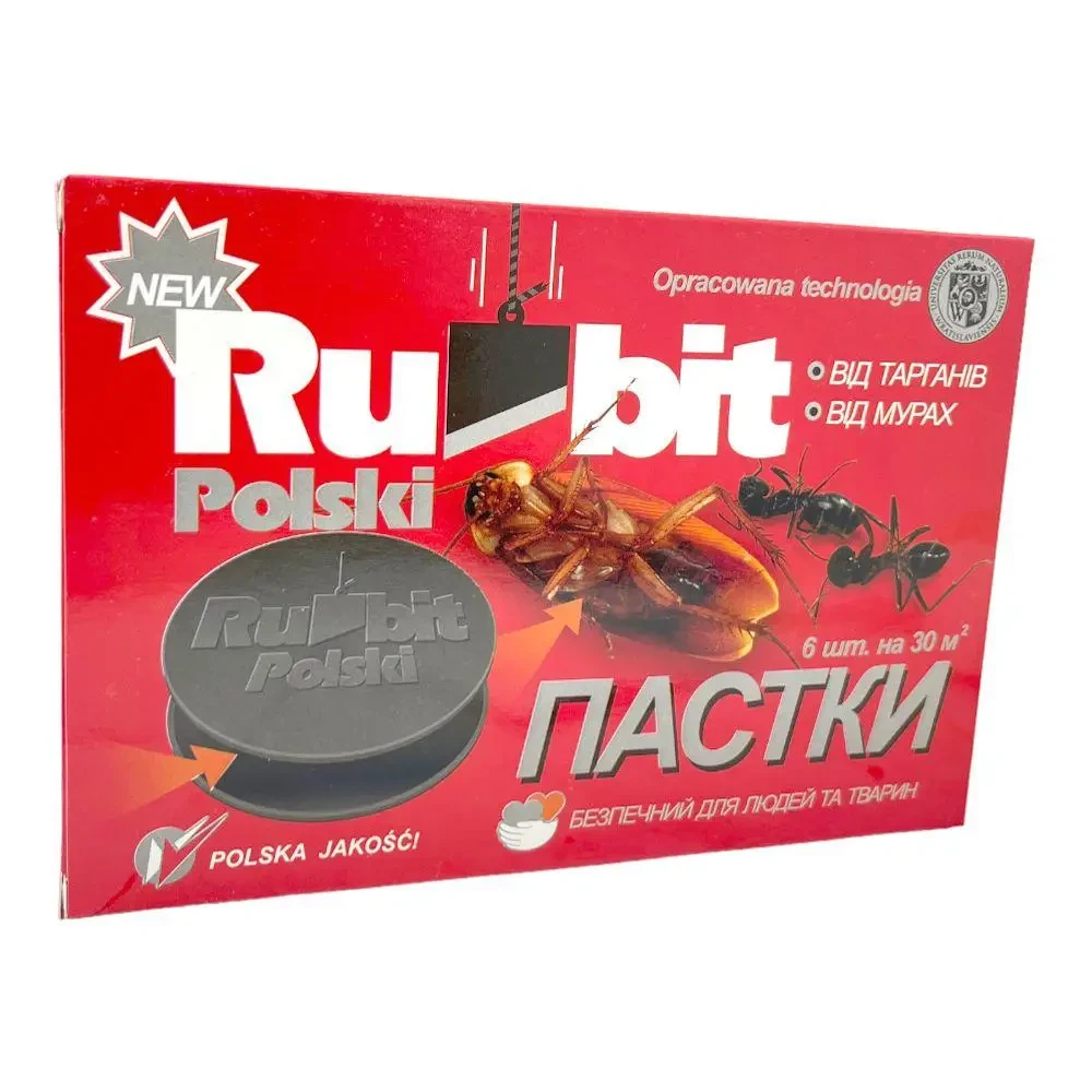 Пастка від тарганів Рубіт Rubit polski 6 дисків