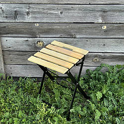 Табурет садовий металеводерев'яний складний