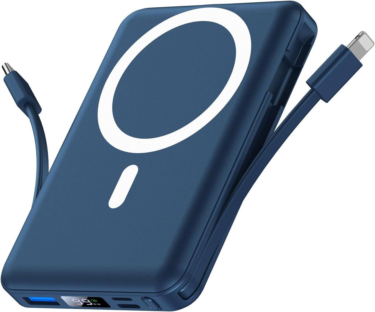 Сток без упаковки Yiisonger Magnetic Wireless Power Bank - 10000mAh Портативний зарядний пристрій 22,5 Вт PD Швидка зарядка
