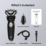 Б/У Qhot Electric Razor для чоловіків, 2024 Модернізація чоловічих бездротових електричних бритв для бритв для бороди, фото 3