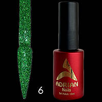 Світловидбиваючий Неоновий Гель Лаки Adrian Nails 10мл -  №6