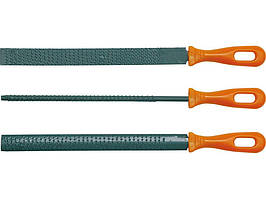 Набір Рашпілів по Дереву 200 мм 3 шт VOREL (25230)