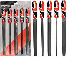 Набір Напильників по Металу №1 та 2, 250 мм 5 шт YATO (YT-6238)