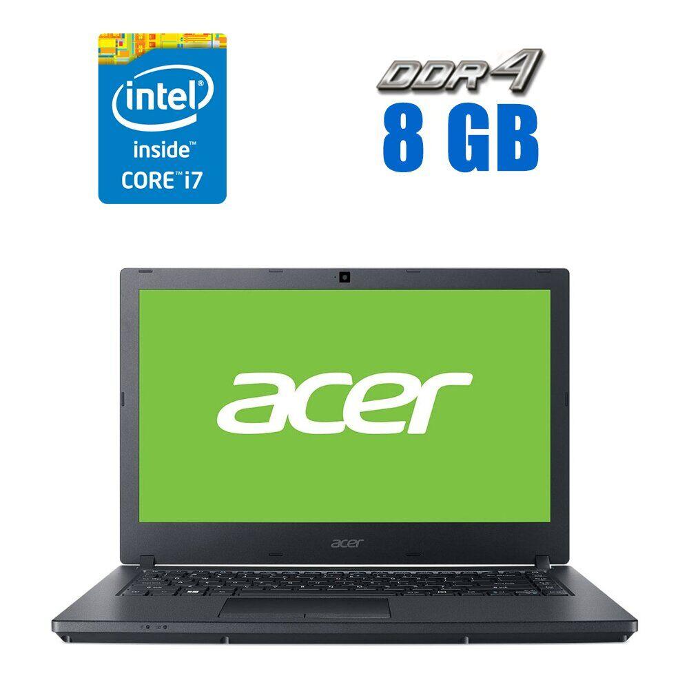 Ноутбук Б-клас Acer TravelMate P2410/ 14" 1920x1080/ i7-7500U/ 8GB RAM/ 256GB SSD+1000GB HDD/ HD 620