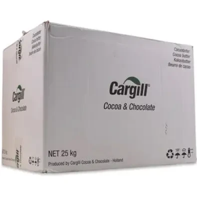 Какао масло Cargill 25кг ящик дезодороване, натуральне, Нідерланди