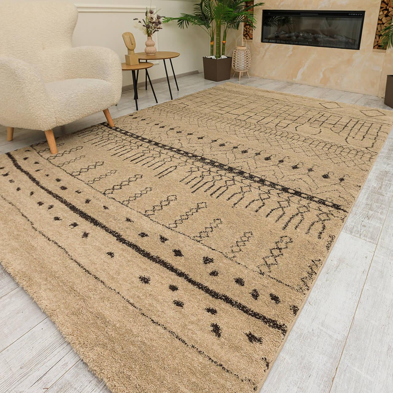 Килимок TUNIS 0017 1,5Х2,33 Бежевий прямокутник