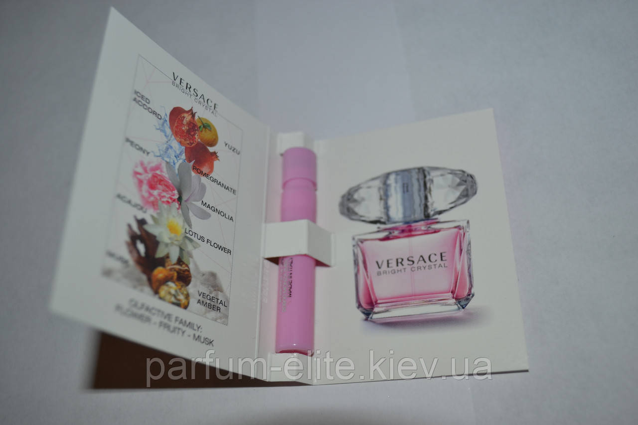 Пробник жіночої туалетної води Versace Bright Crystal 1ml