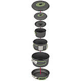 Набір посуду Bo-Camp Explorer 4 Pieces 19 Hard Anodized Grey/Green (2200241), фото 4