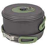 Набір посуду Bo-Camp Explorer 4 Pieces 19 Hard Anodized Grey/Green (2200241), фото 6