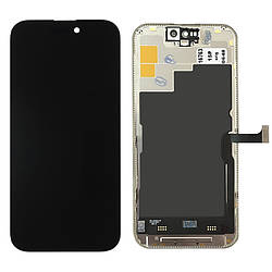 Дисплей iPhone 15 Pro у зборі із сенсором і рамкою black (оригінал завод)