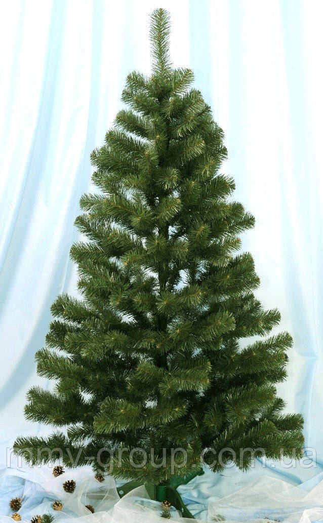 ЕЛЬ ВИКУССТОВА ЄВРОПЕЙНА 2,2 м, ЗЕЛЕНА ПВХ, фото 1