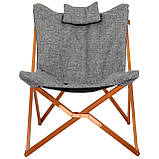 Крісло розкладне Bo-Camp Bloomsbury L Grey (1200370), фото 2