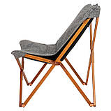 Крісло розкладне Bo-Camp Bloomsbury L Grey (1200370), фото 3