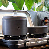 Набір посуду Bo-Camp Explorer 4 Pieces 19 Hard Anodized Grey/Green (2200241), фото 4