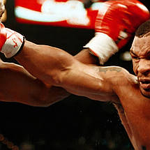 Плакат "Майк Тайсон та Евандер Холіфілд, бій рінг боксери, Mike Tyson", 42×60см, фото 2