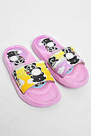 Шлепки детские резиновые сиреневого цвета с рисунком р.30 180510M