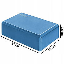 Блок для йоги 4FIZJO 23 x 15 x 7.6 см Blue (P-5907222931394), фото 5