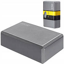 Блок для йоги 4FIZJO 23 x 15 x 7.6 см Grey (P-5907739311221), фото 6