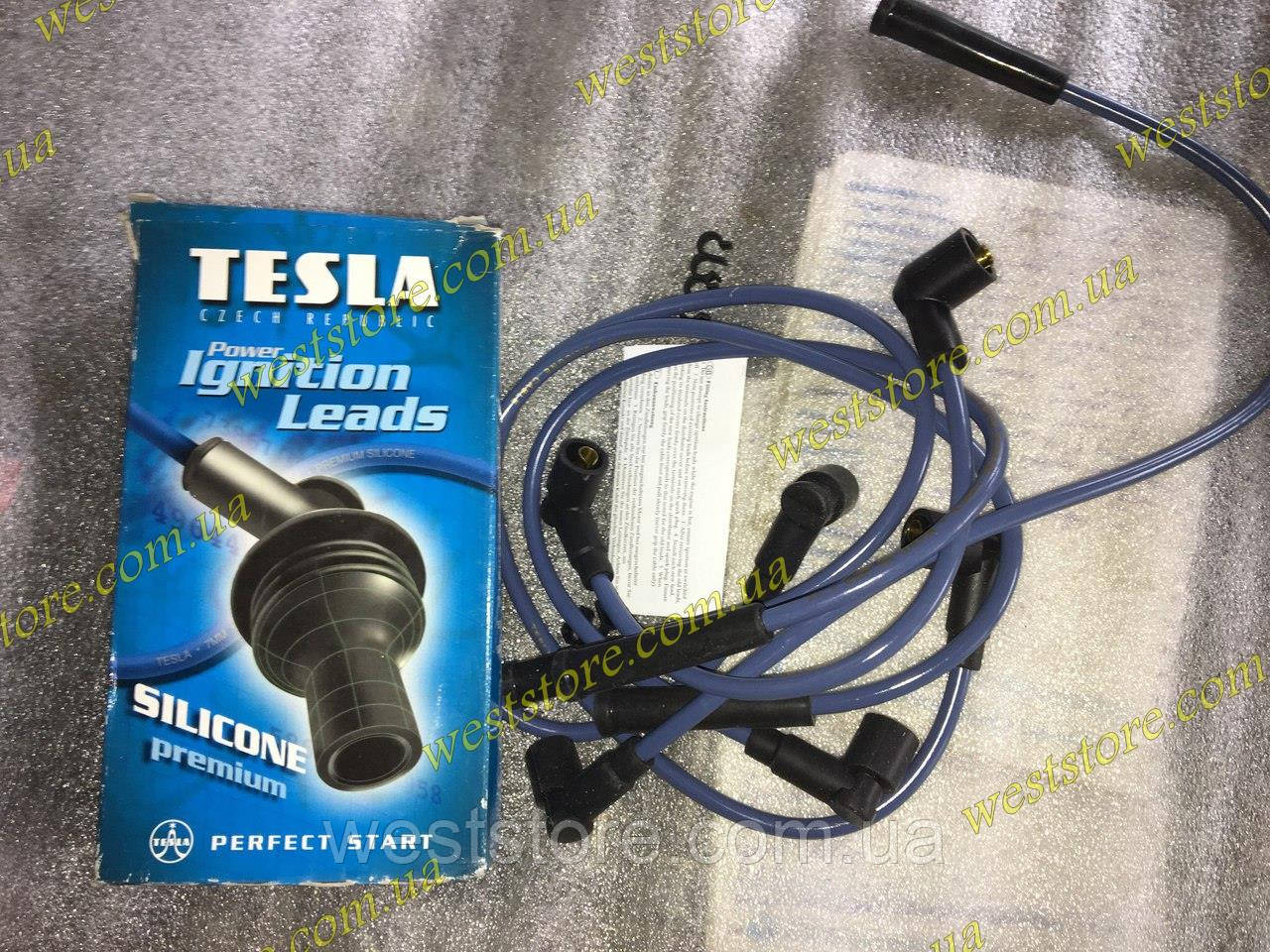 Свічкові дроти запалювання Ваз 2108-2109 21099 2110 тесла синя T356S, фото 1