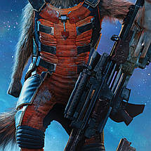 Плакат "Вартові Галактики, Єнот Ракета, Guardians of the Galaxy", 60×42см, фото 3