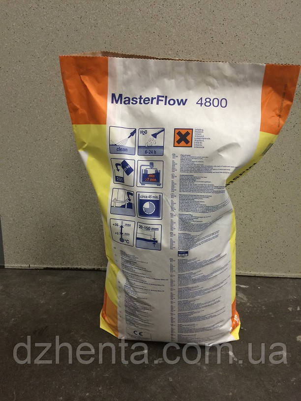 Смесь для цементации оборудования MasterFlow 4800 - фото 2 - id-p414579967