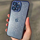 Чохол TPU+PC Glittershine для Apple iPhone 14 Pro (6.1") Dark Blue, фото 3