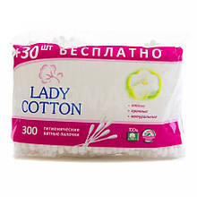 Ватні палички Lady Cotton гігієнічні 300шт