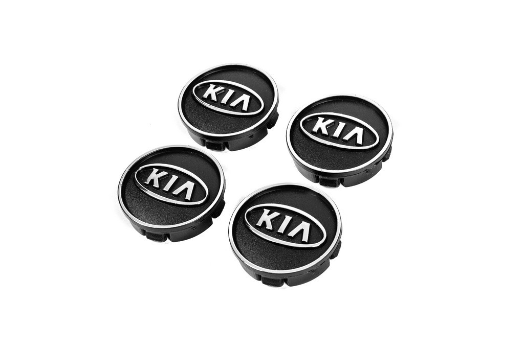 Ковпачки диски чорні kia60tur-bl (59мм на 55мм, 4 шт) для Тюнінг KIA